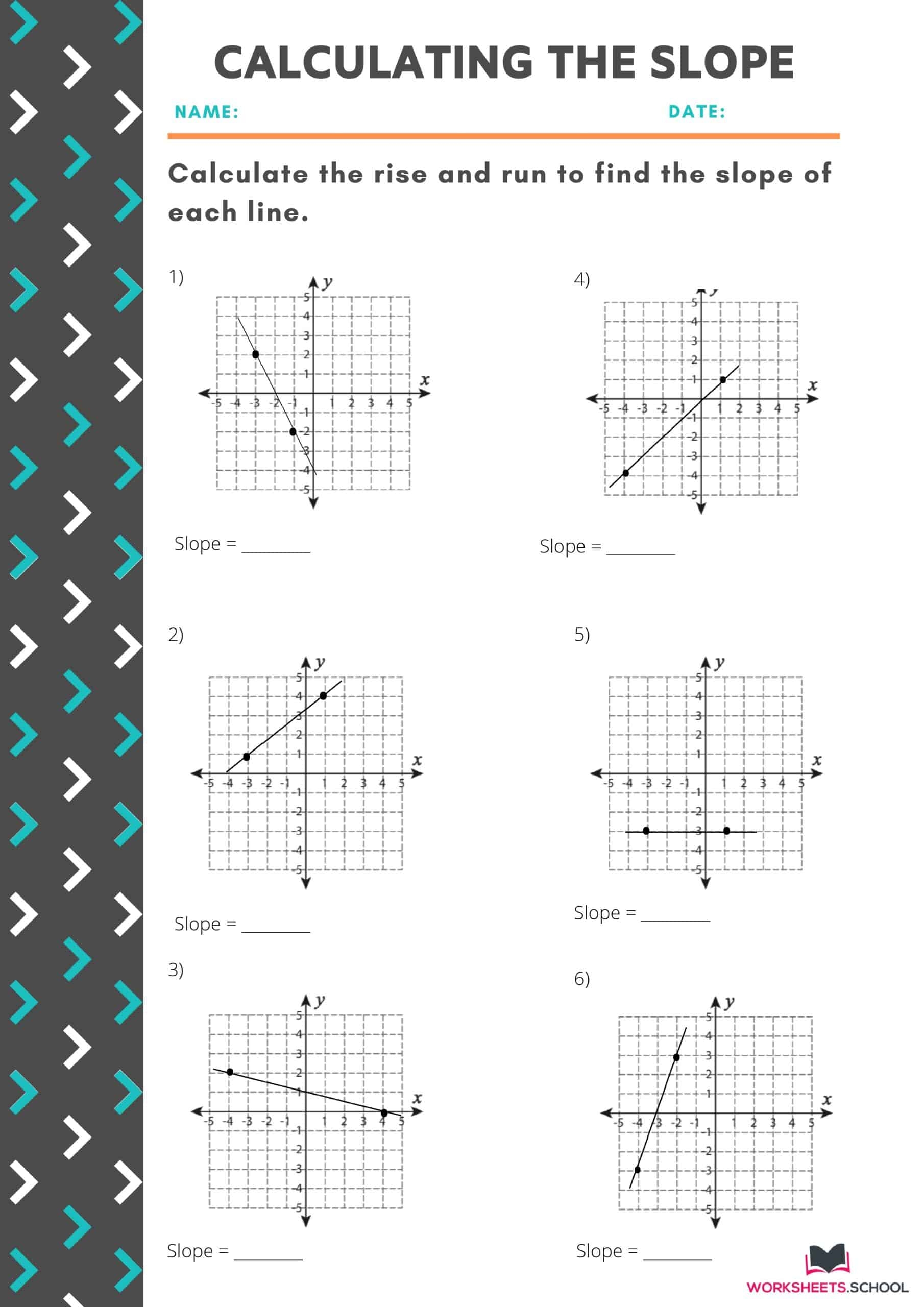 10 Variations Of Slope Worksheets with Answers EduWorksheets Worksheets Library