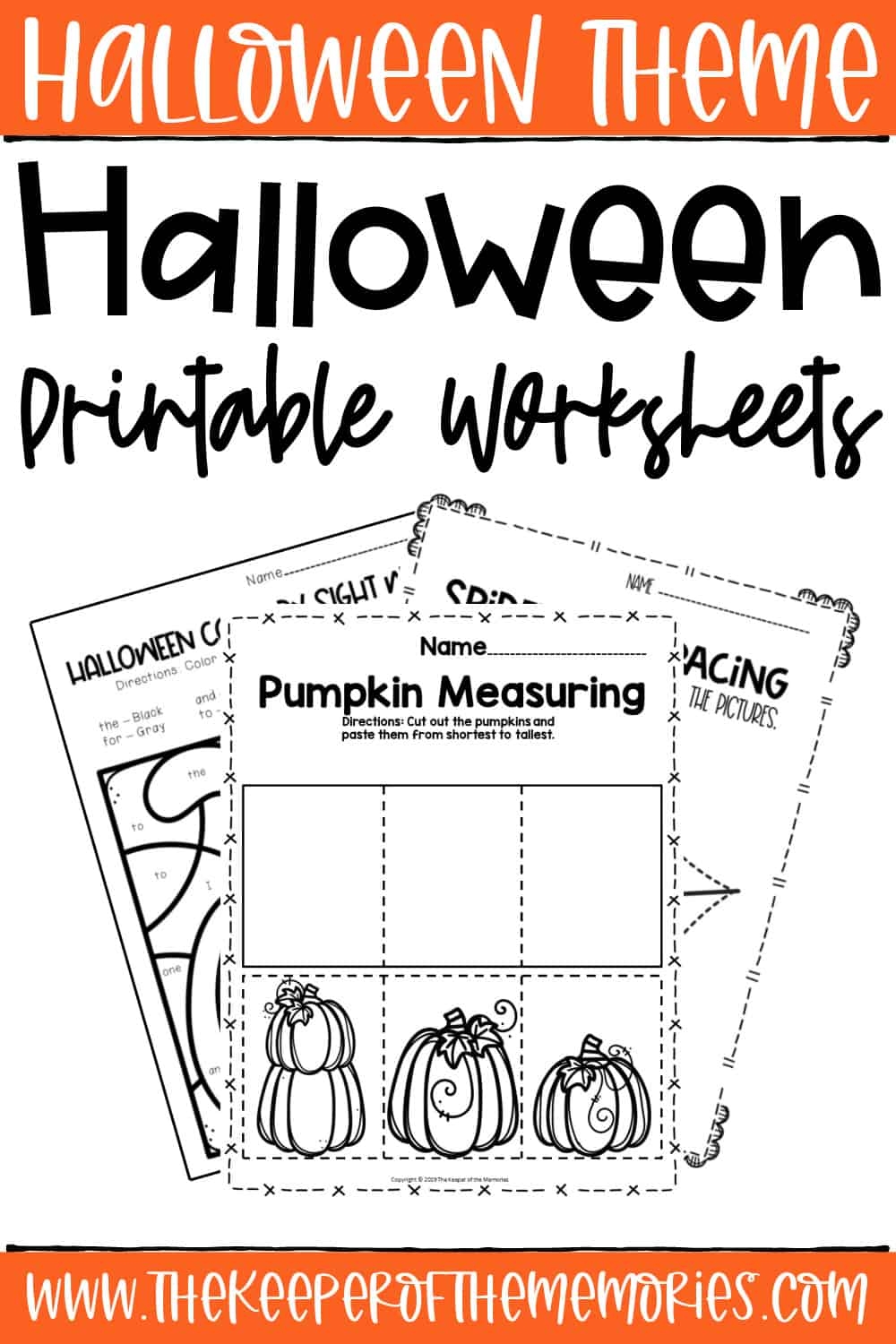 Free Printable Preschool Halloween Worksheets