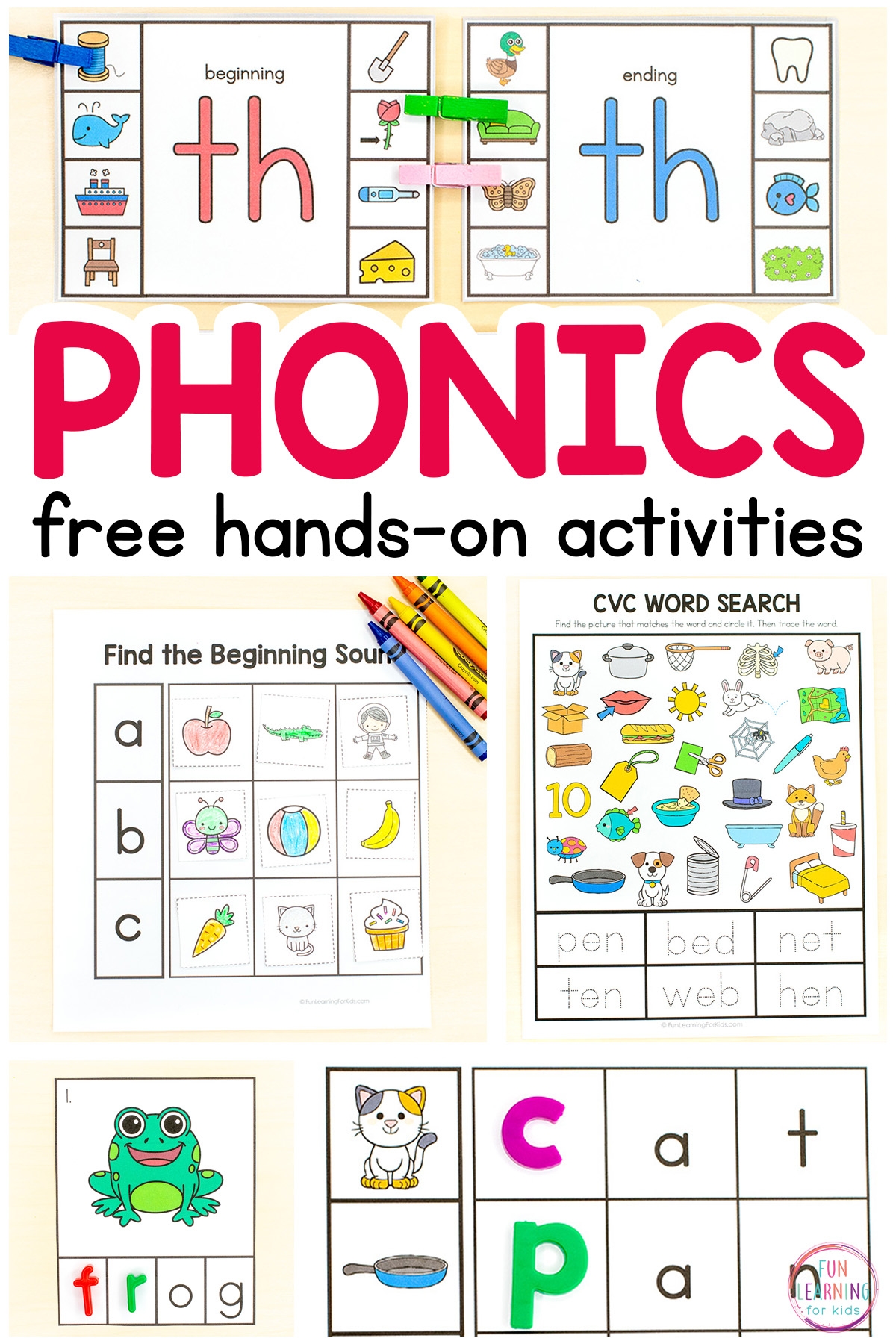 Free Printable Phonics Worksheets