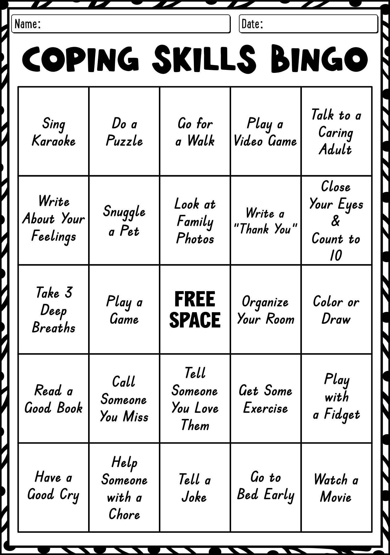11 Free Printable Worksheets Coping Skills Free PDF At 