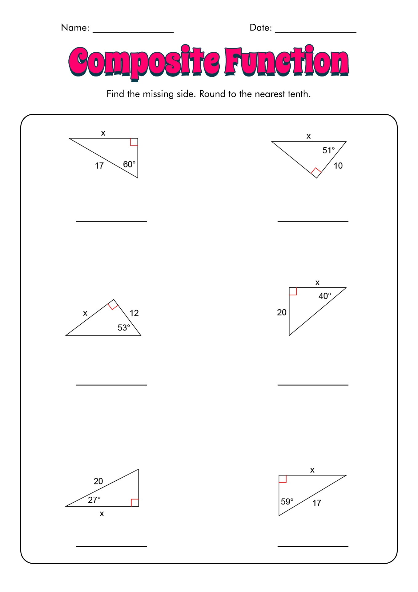 12 Inverse Functions Worksheet And Answers Free PDF At Worksheeto