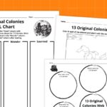 13 Original Colonies Map Bundle Free Printable Worksheets 