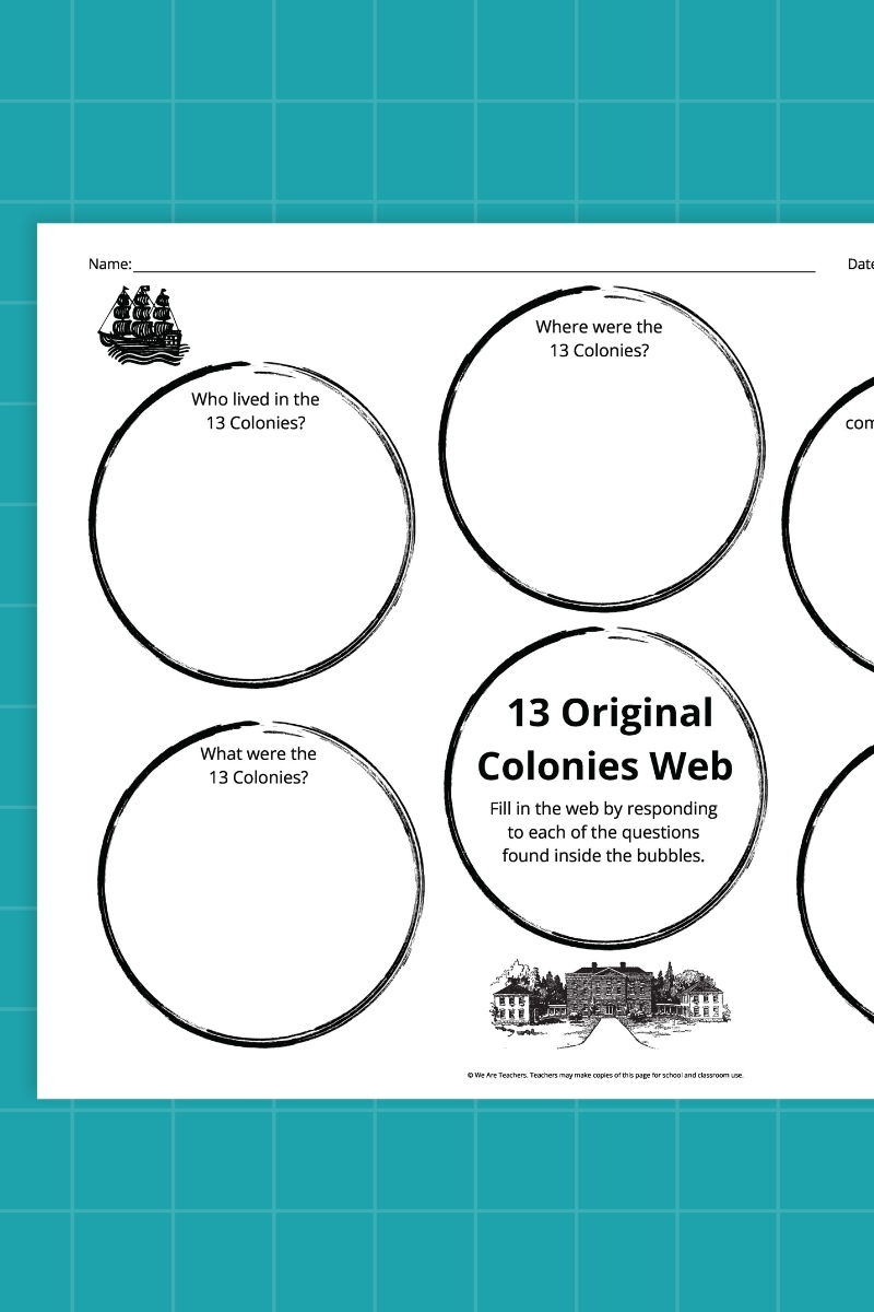 Free 13 Colonies Worksheets Printables