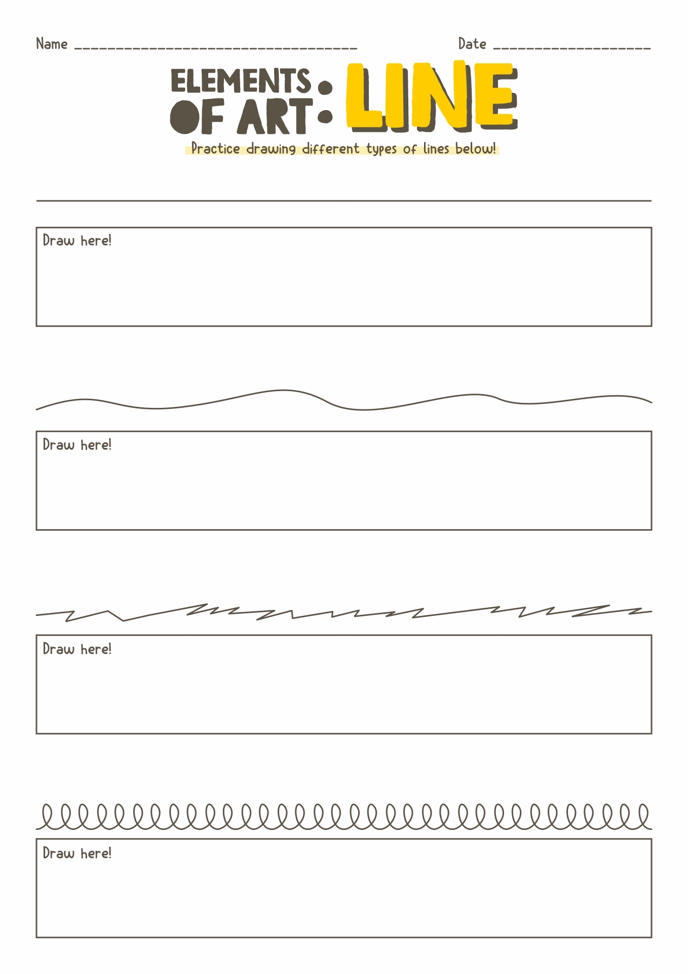 19 Art Handouts And Worksheets Free PDF At Worksheeto