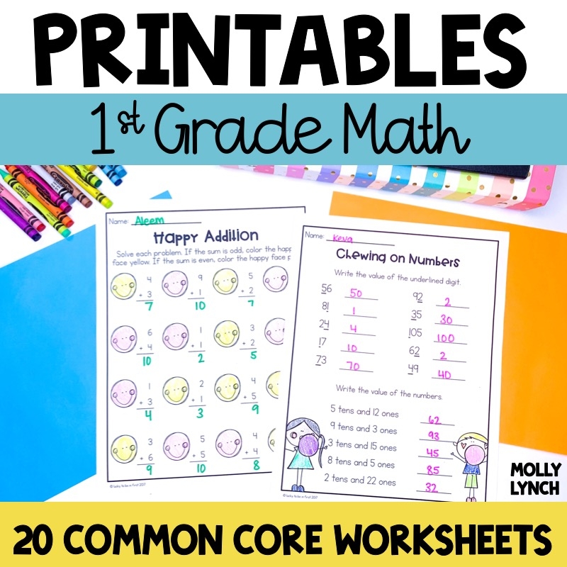 Free Printable 1st Grade Worksheets