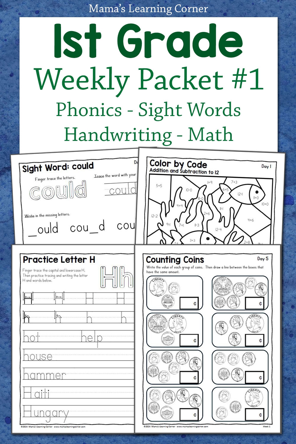Free Printable Worksheet For 1st Grade