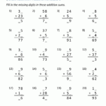 2 Digit Addition Worksheets