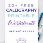 25 Free Practice Sheets For Calligraphy Tutorials Loveleigh Loops