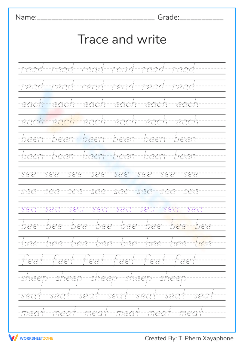 Free Printable Handwriting Practice Worksheets