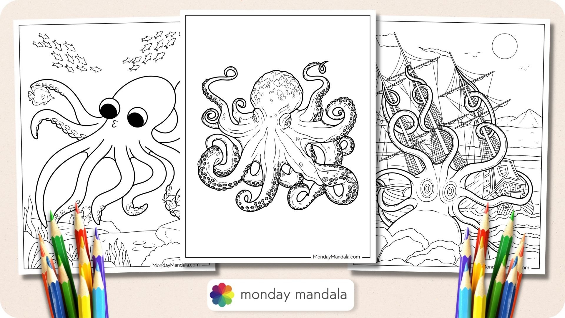 Free Printable Octopus Worksheets