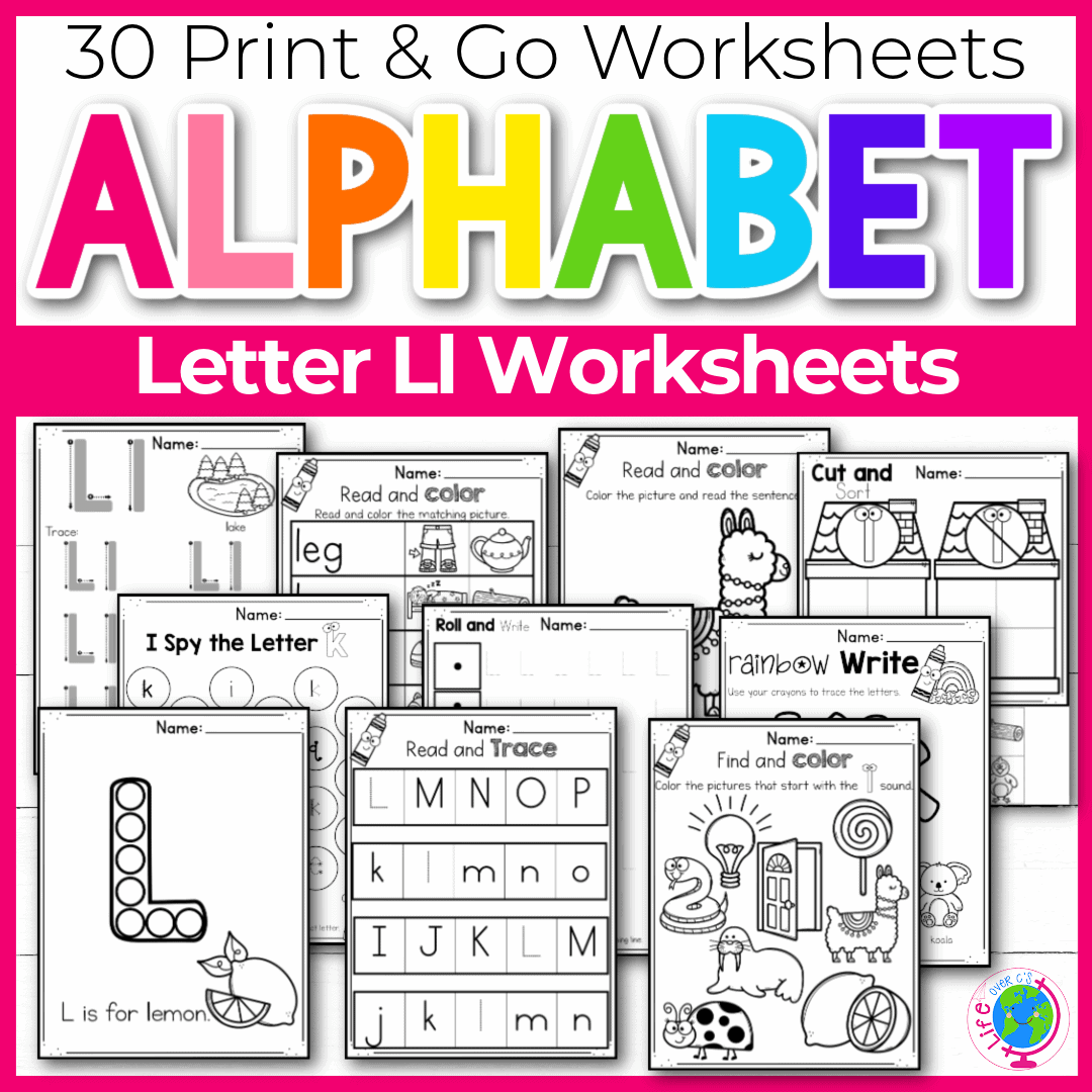 30 Free Printable Letter L Alphabet Worksheets For Kids 30 Free Printable Letter L Alphabet Worksheets For Kids