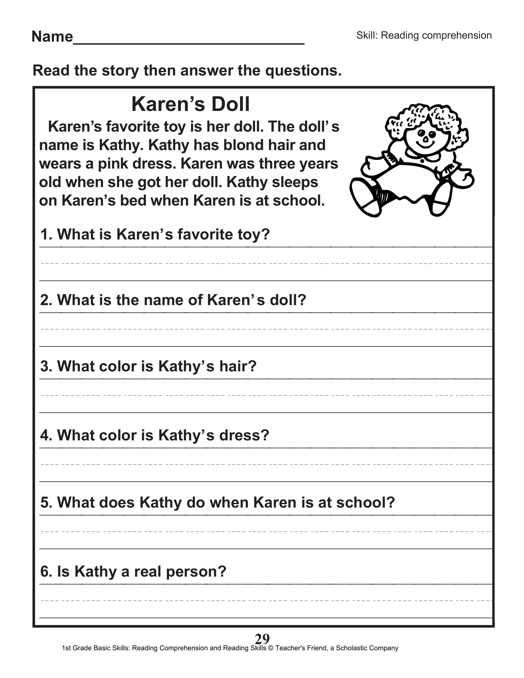 Free Printable Scholastic Worksheets