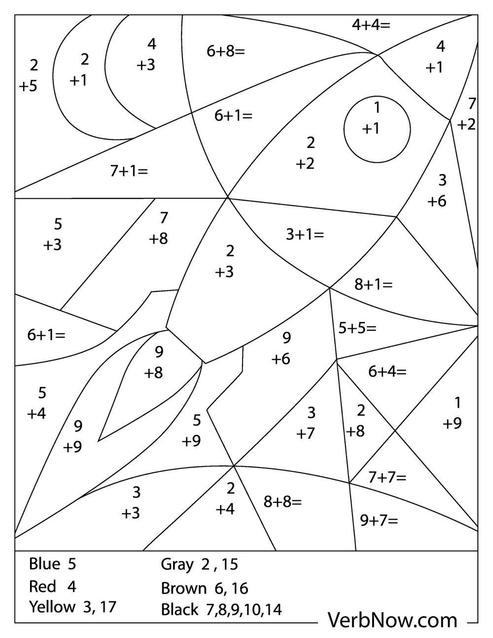 Free Printable Coloring Math Worksheets