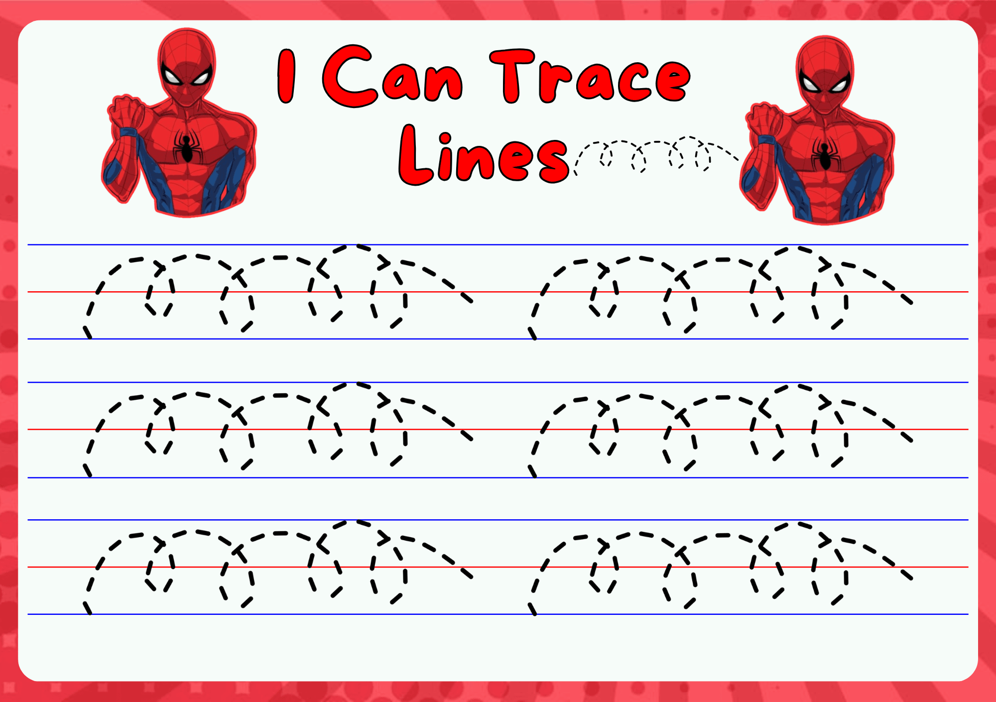 Free Printable Spiderman Worksheets Preschool