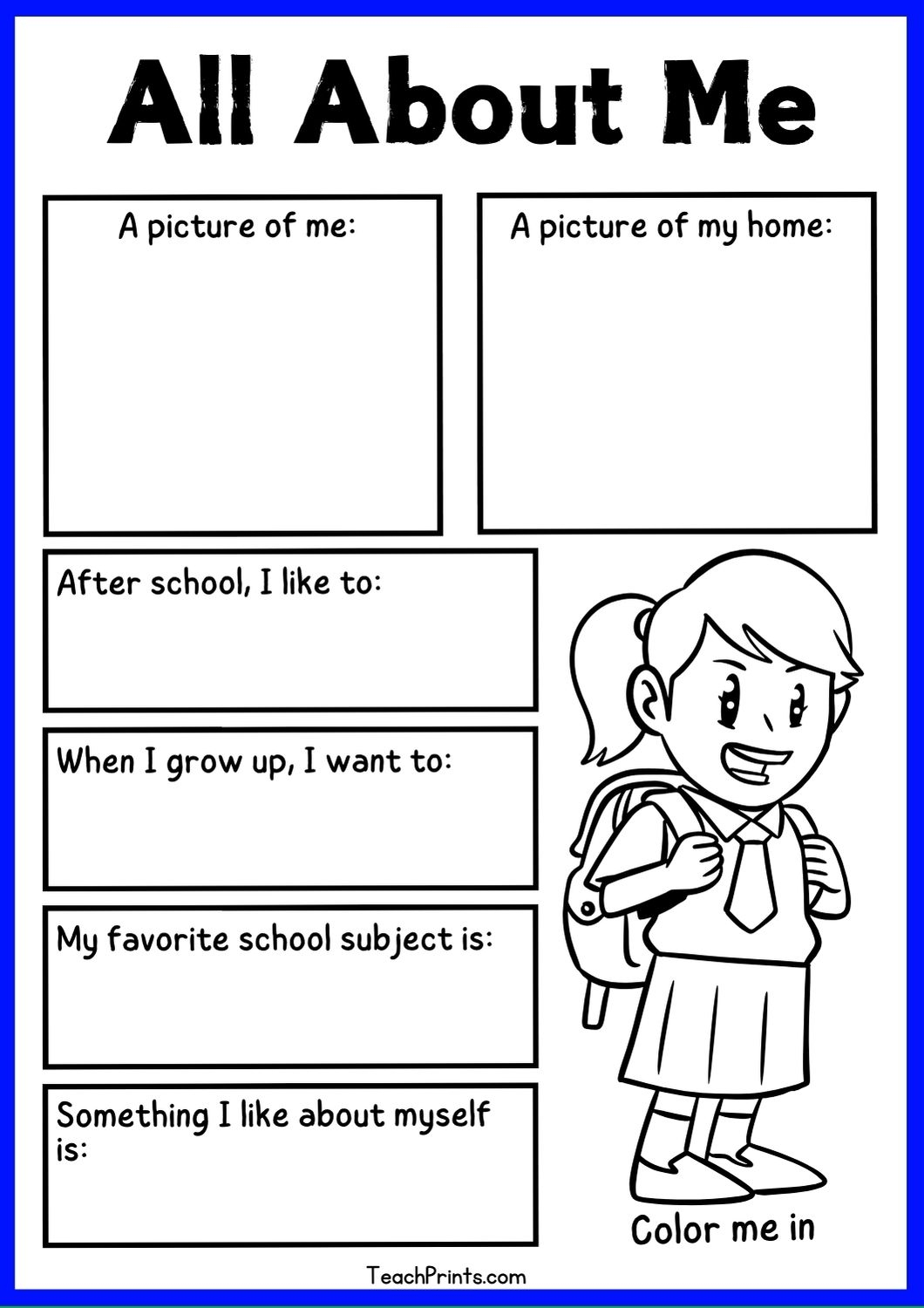 Free Printable Personal Space Worksheets Pdf