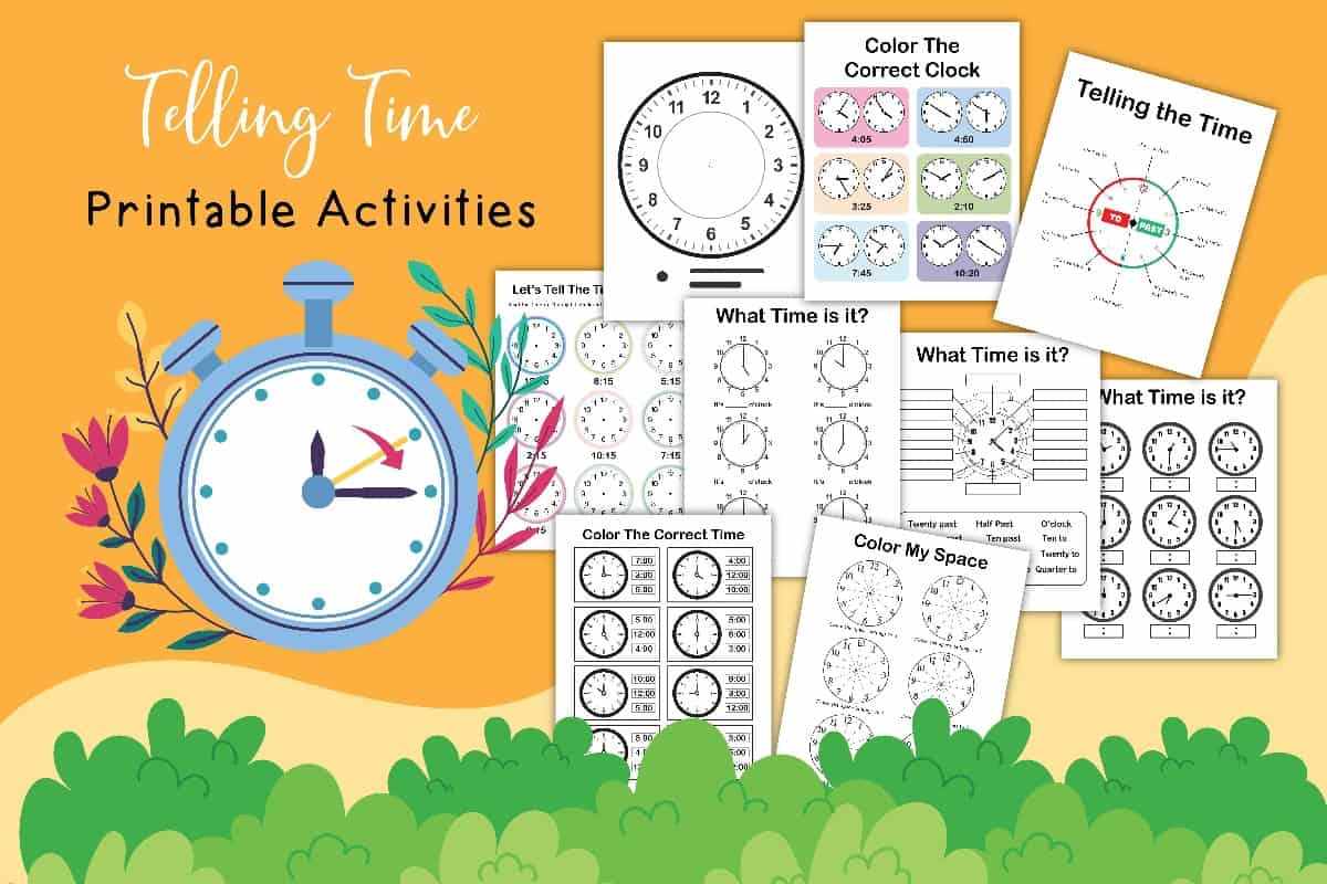 Telling Time Worksheets Free Printable
