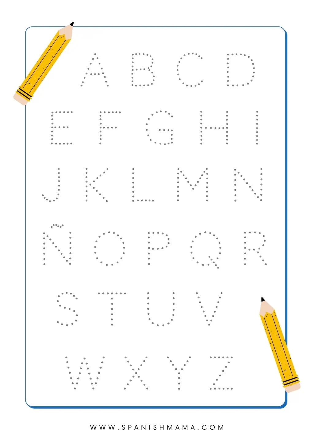 Free Printable Spanish Alphabet Worksheets