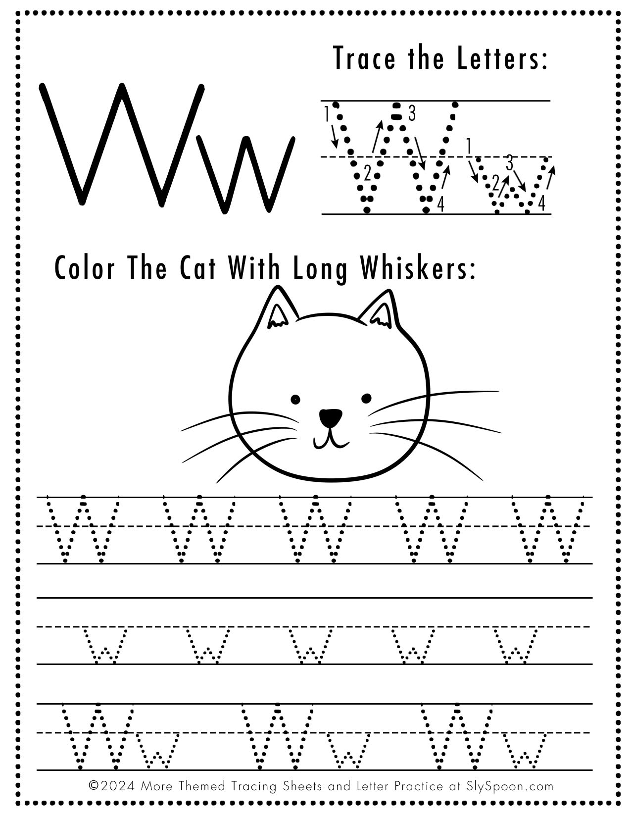 Free Printable Animal Tracing Worksheets