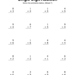 Addition Worksheets Free Printable Easy Math Problems Free 