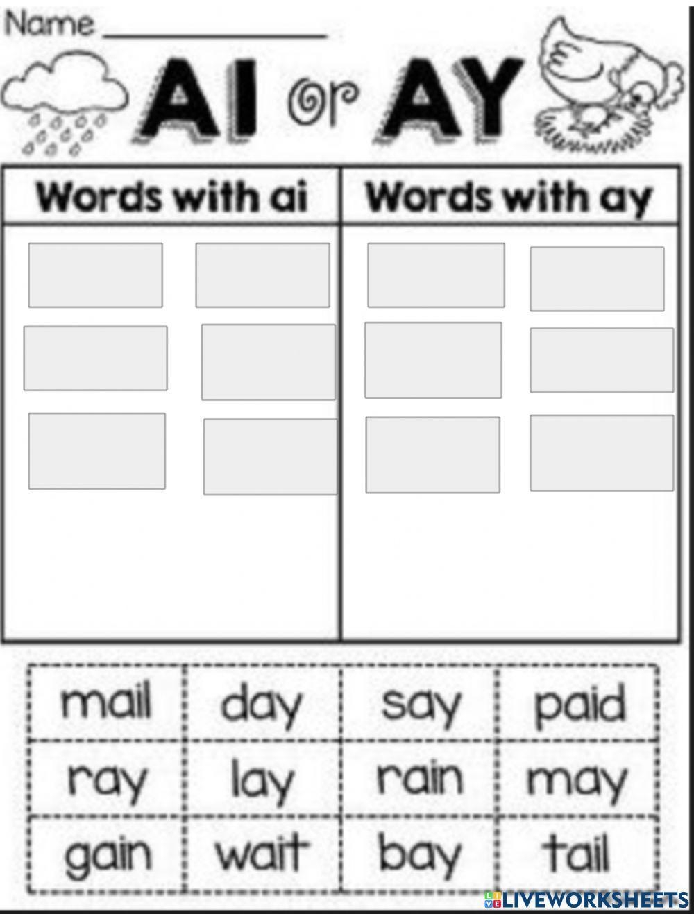 Ai Ay Lesson Plans U0026 Worksheets Reviewed By Teachers Worksheets 