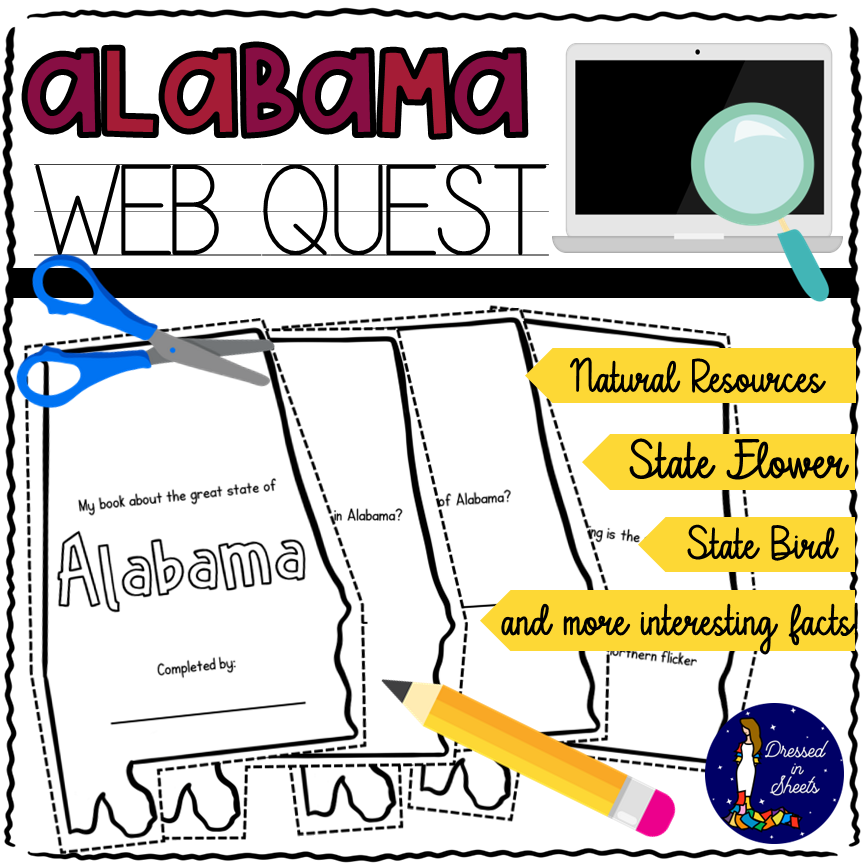 Alabama WebQuest Printable Book