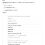 Anxiety Triggers Worksheet U0026 Example Free PDF Download