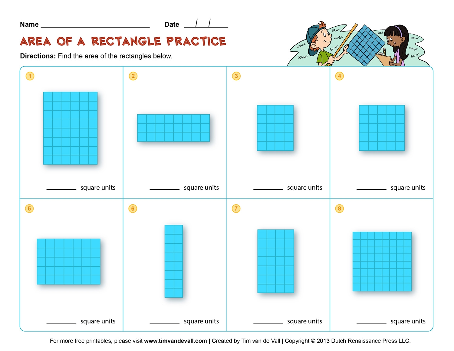 Free Printable Perimeter And Area Worksheets