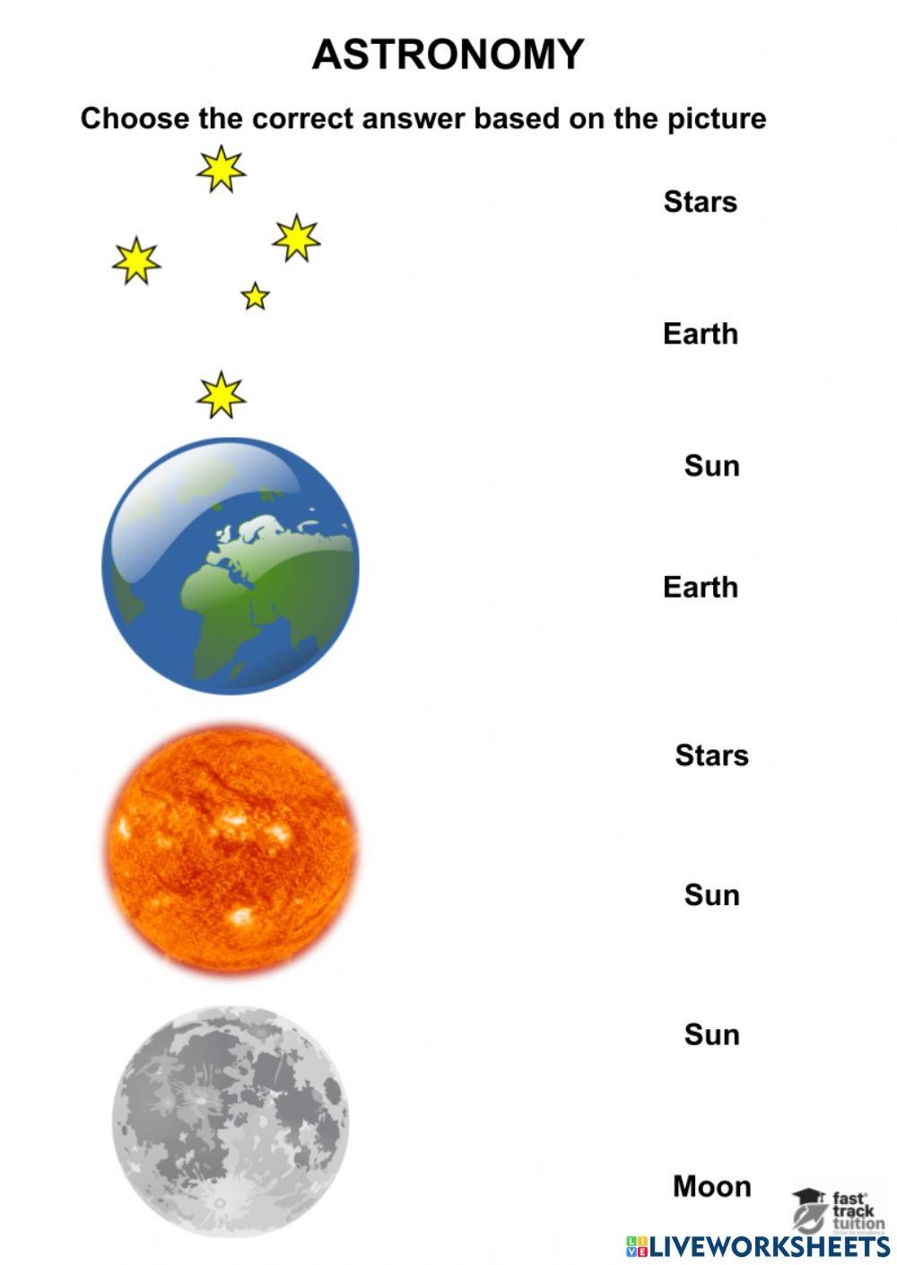 Astronomy 3 Worksheet Live Worksheets Worksheets Library