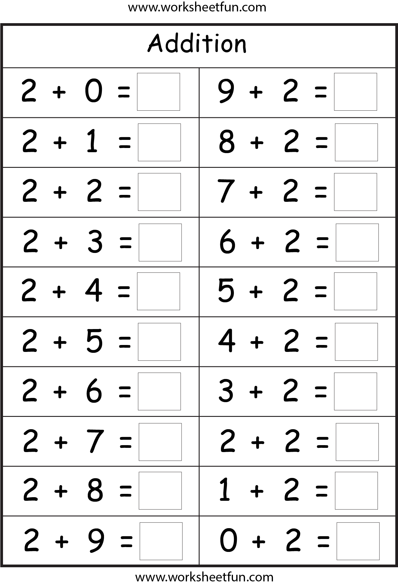 Basic Math Facts Worksheet A Comprehensive Practice Tool Free 