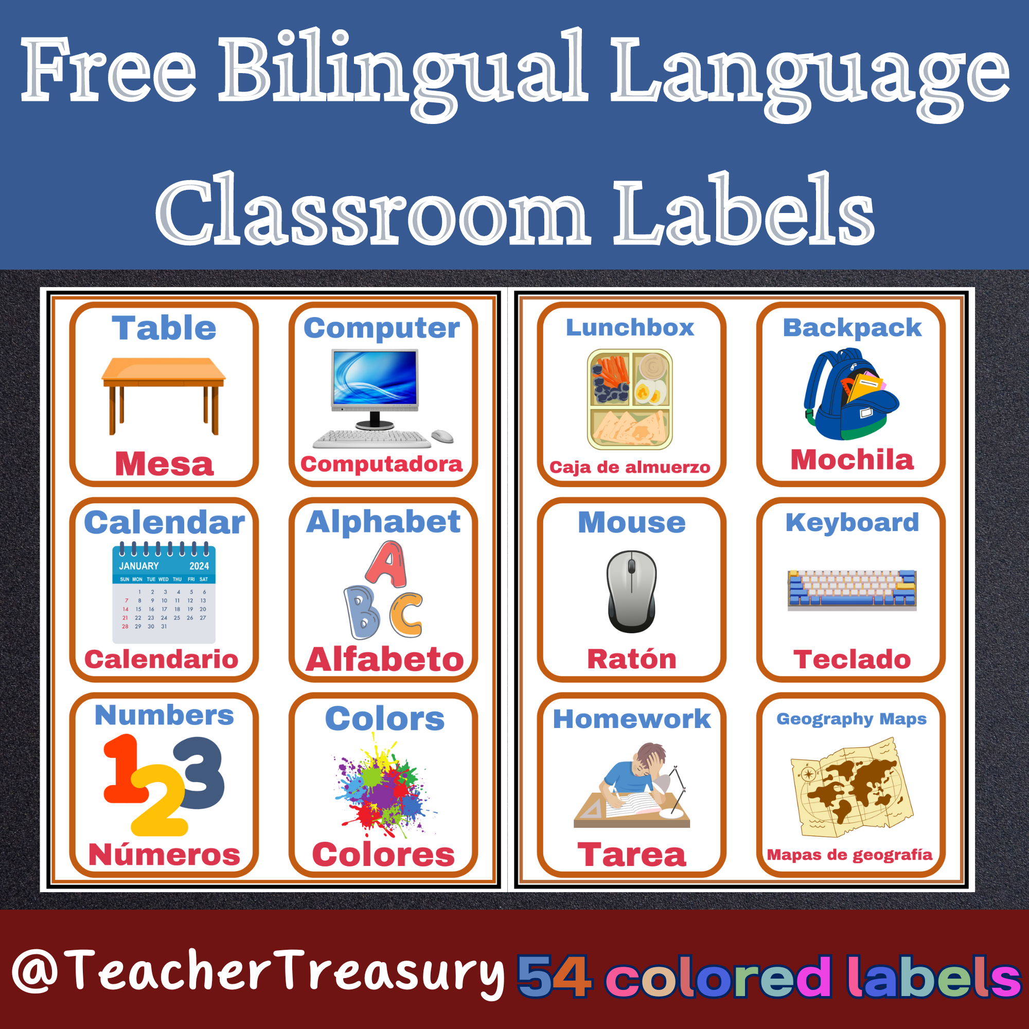 Free Printable Bilingual Worksheets