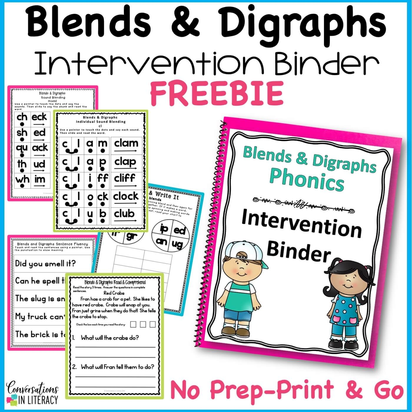 Free Printable Blends And Digraphs Worksheets