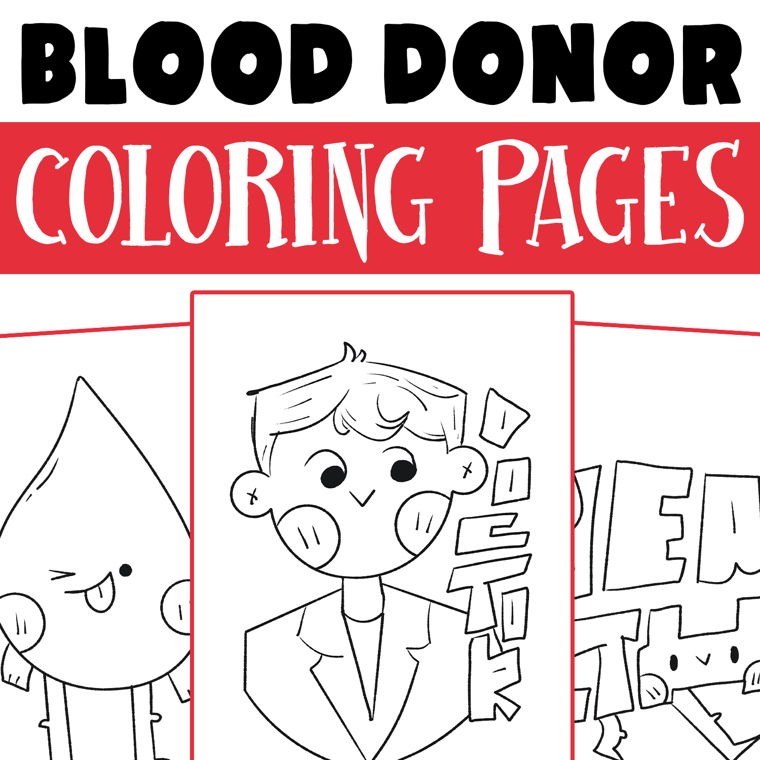 Blood Donor Awareness Month Coloring Pages Blood Donor Coloring Worksheets