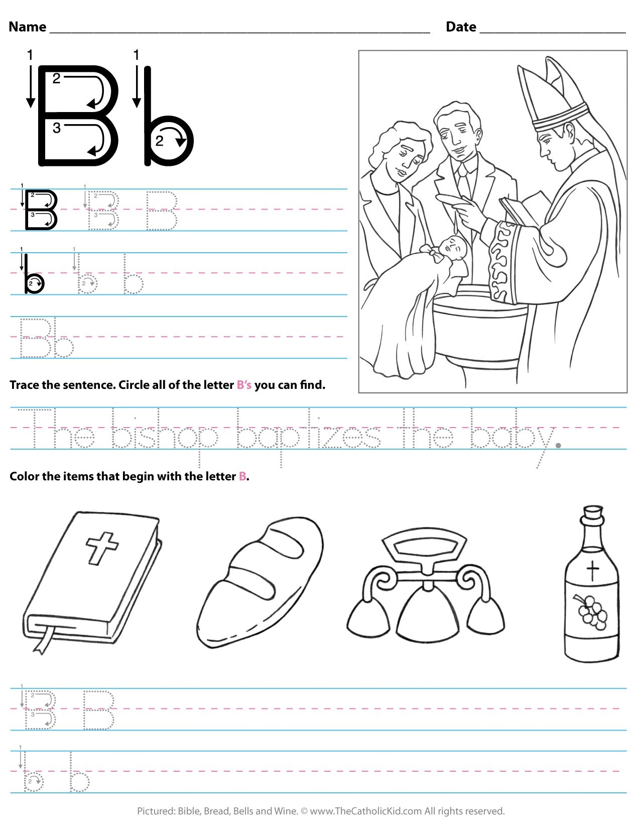 Catholic Alphabet Letter Worksheets U0026 Coloring Pages  Catholic Alphabet Letter Worksheets U0026 Coloring Pages