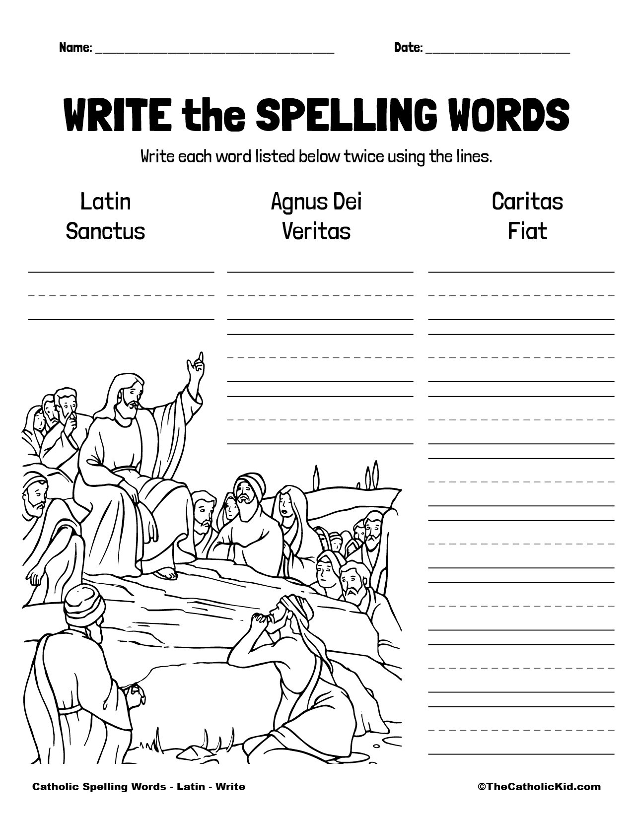 Free Printable Latin Worksheets