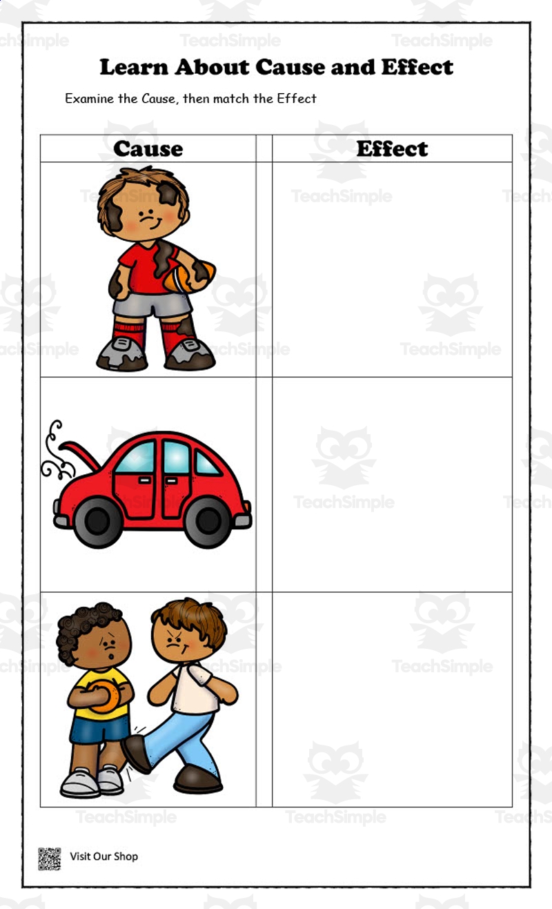 Cause And Effect Worksheet