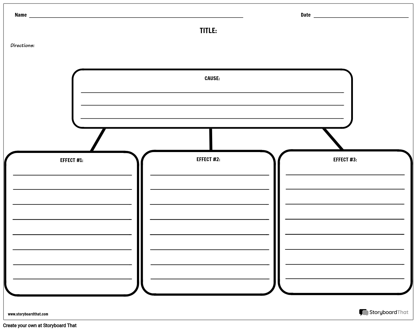 Cause And Effect Worksheets U0026 Templates StoryboardThat