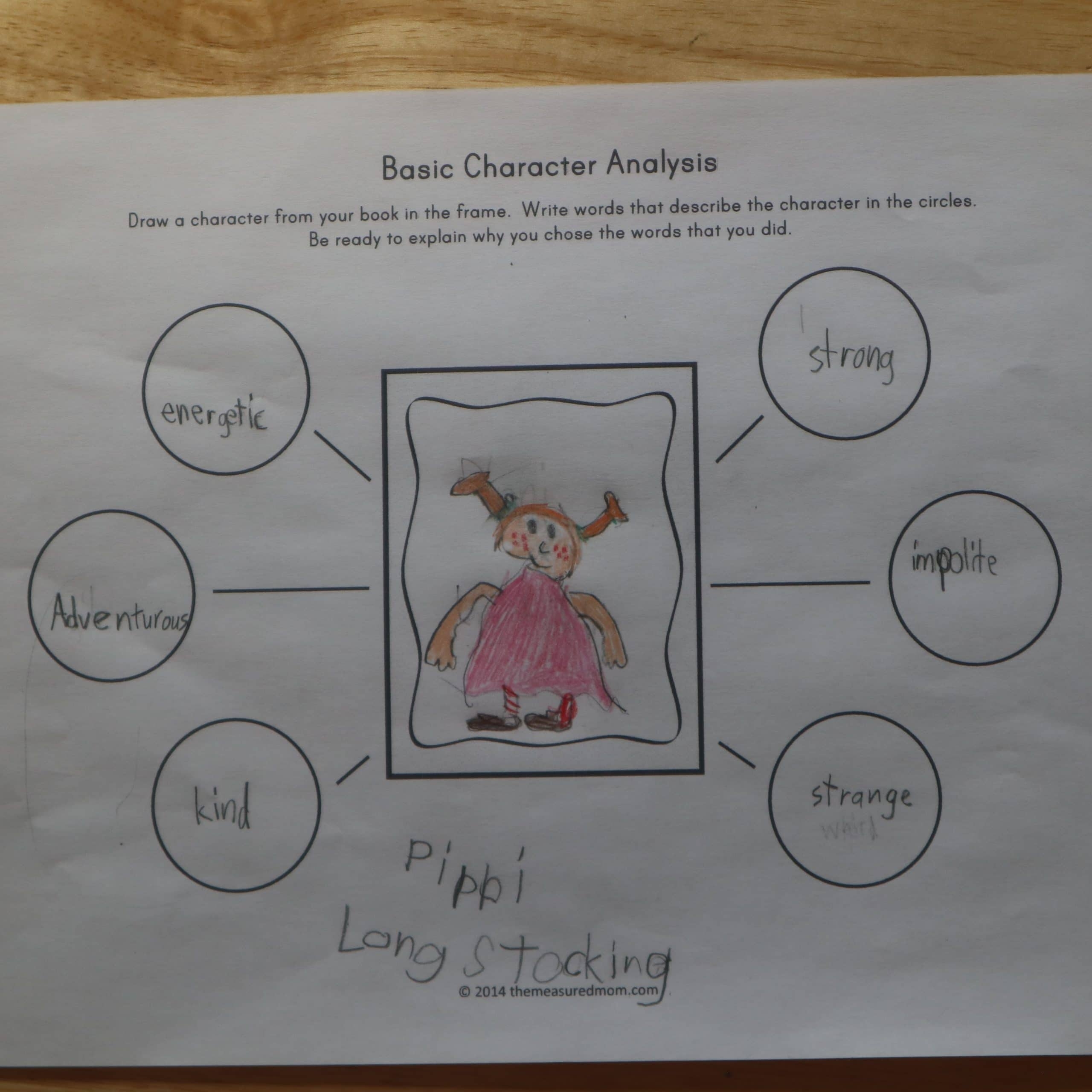 Free Printable Character Traits Worksheets