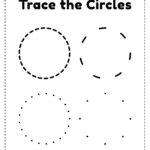 Circle Tracing Worksheet PDF Printable KidsNex