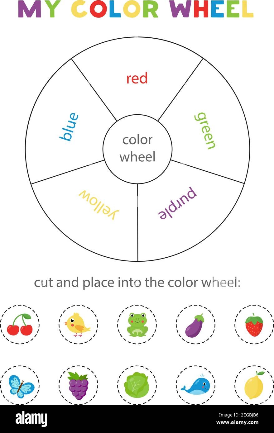 Free Printable Color Wheel Worksheet