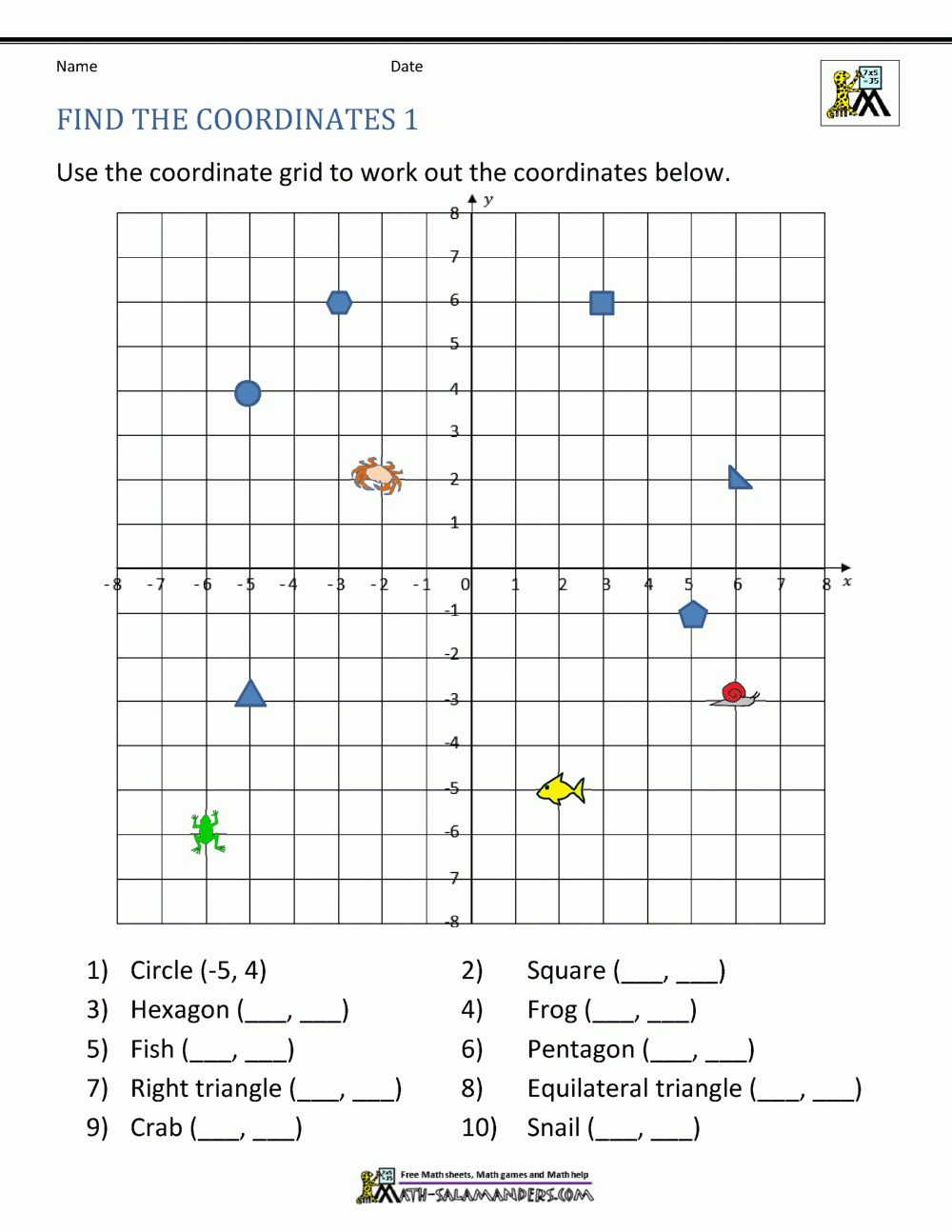 Coordinate Plane Worksheets 4 Quadrants Coordinate Plane Worksheets 4 Quadrants