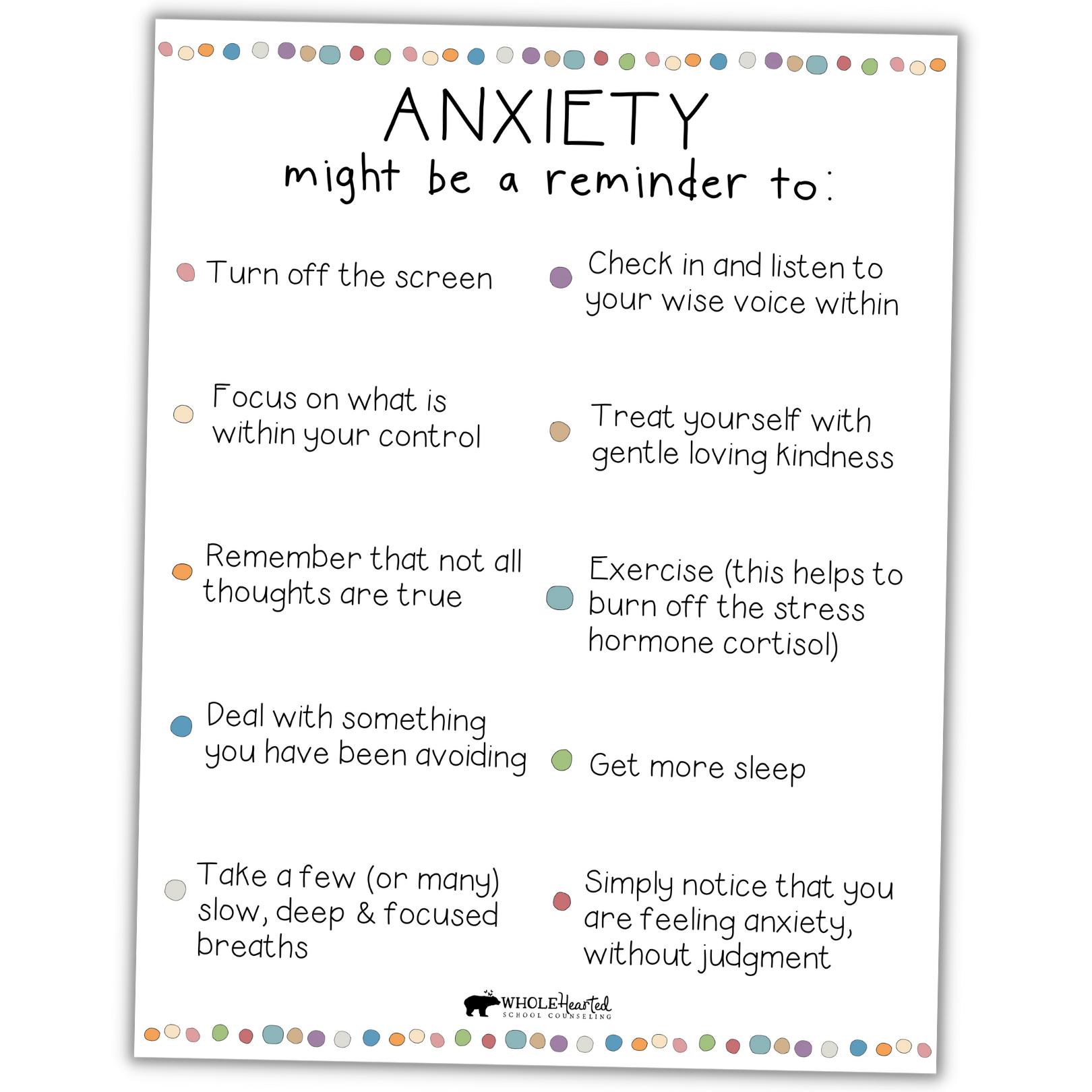 Free Printable Stress Management Worksheets Pdf