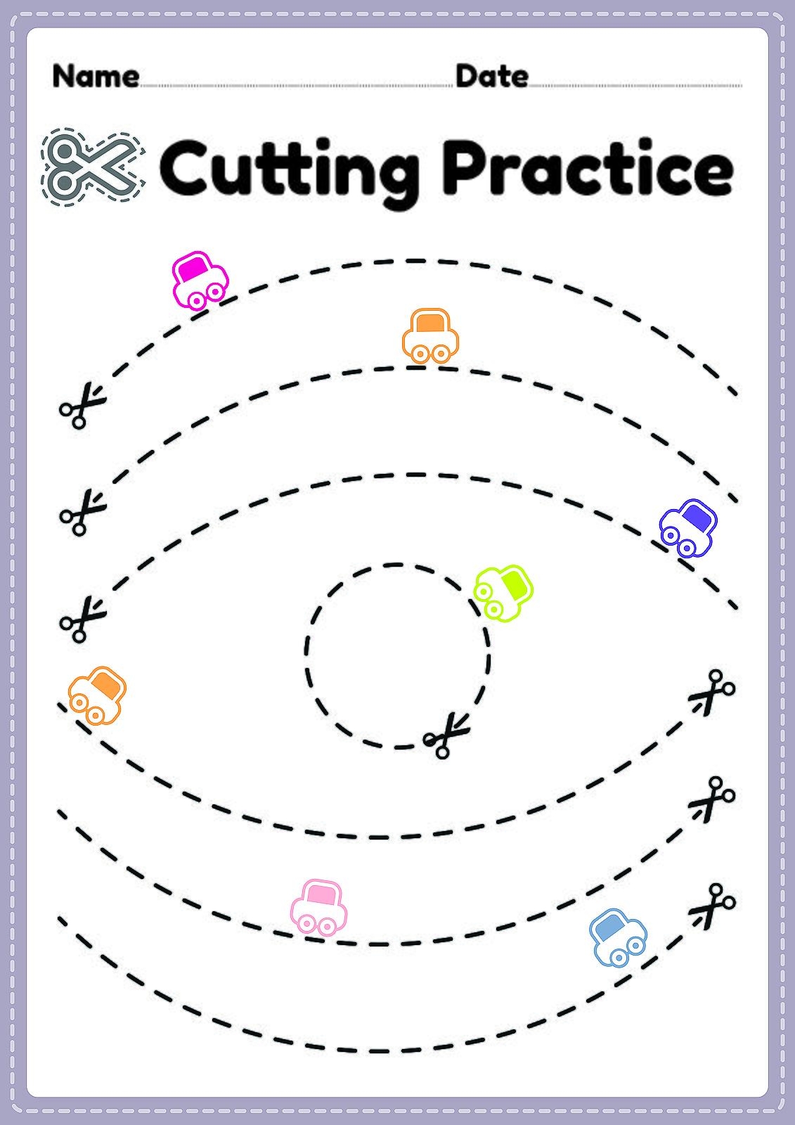 Cutting Practice Worksheets For Kids Free Printable Activity  Cutting Practice Worksheets For Kids Free Printable Activity