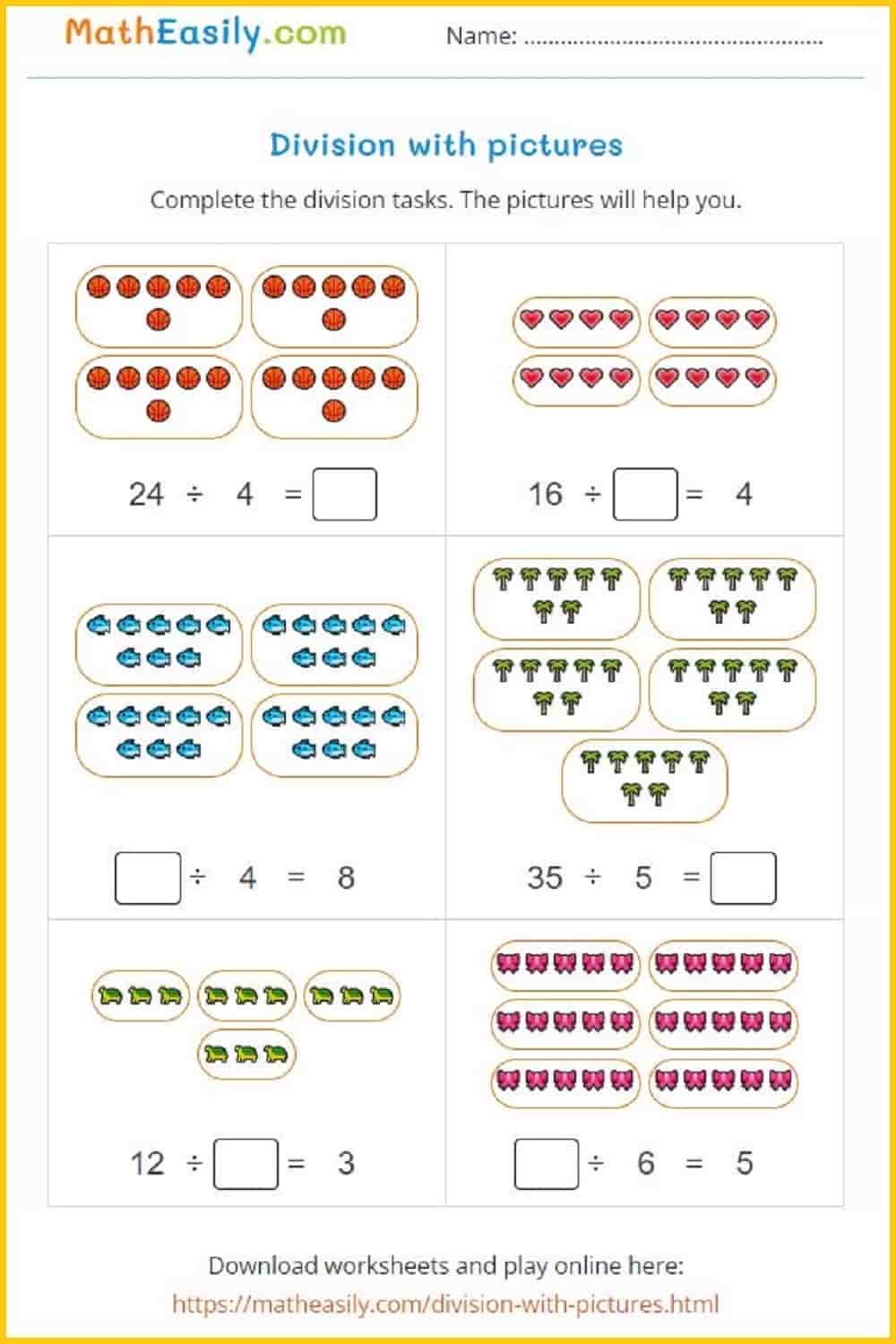 Free Printable Equal Groups Worksheets