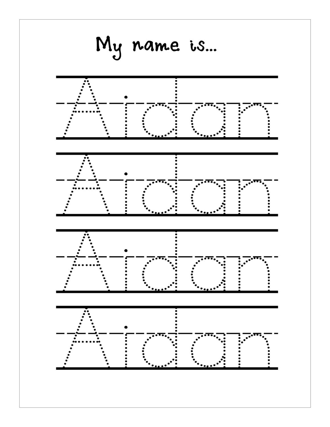 Download FREE Name Tracing Printable Worksheets Worksheets Library