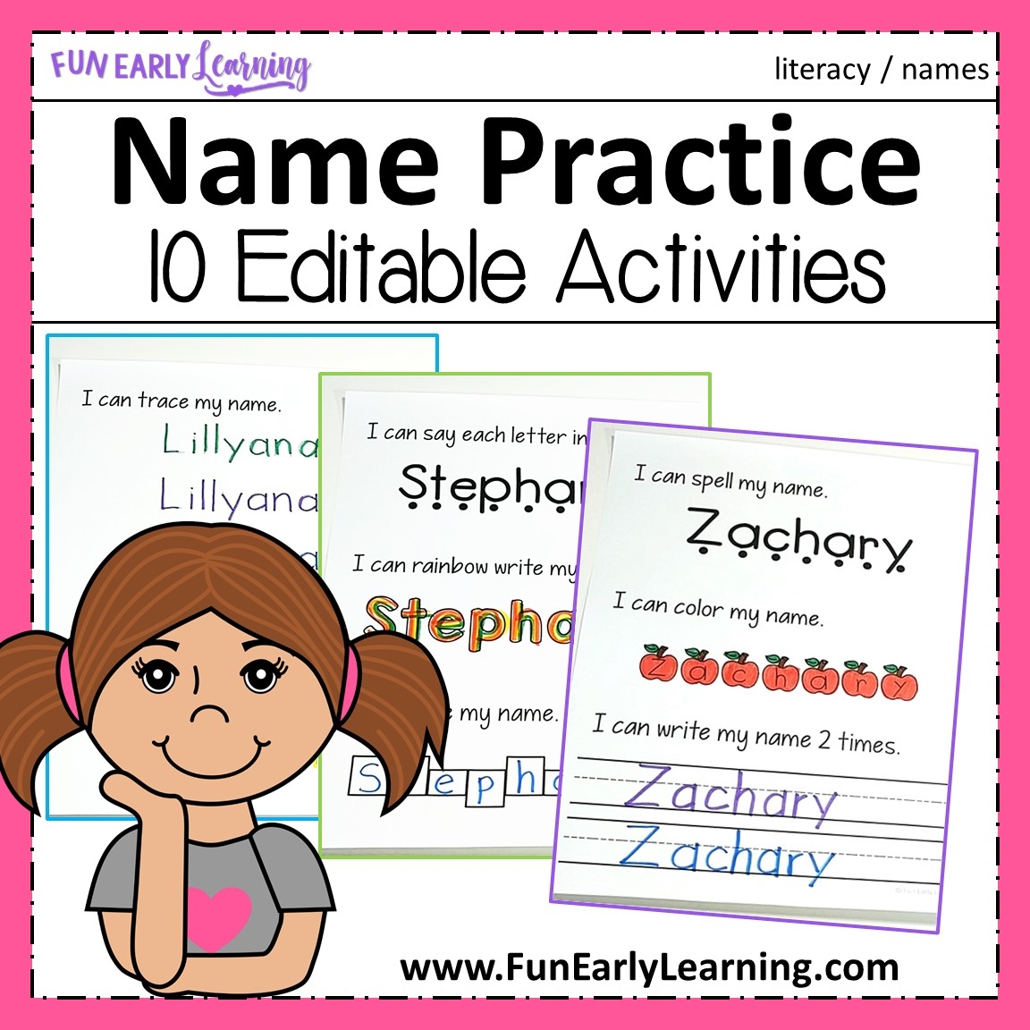 Free Printable Name Practice Worksheets