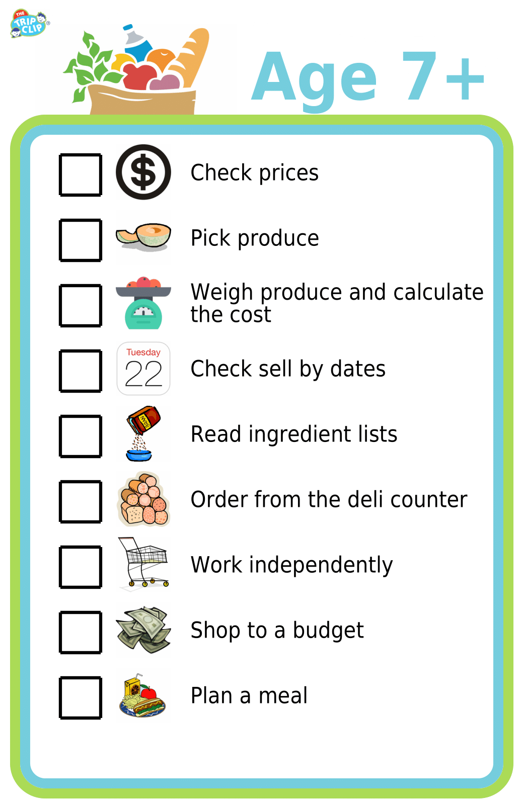 Editable Picture Grocery Lists For Kids Mobile U0026 Printed