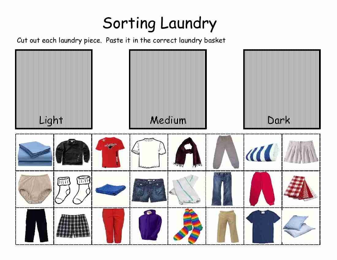 Efficient Laundry Sorting Worksheets For Organized Households Your Brand Website Name 