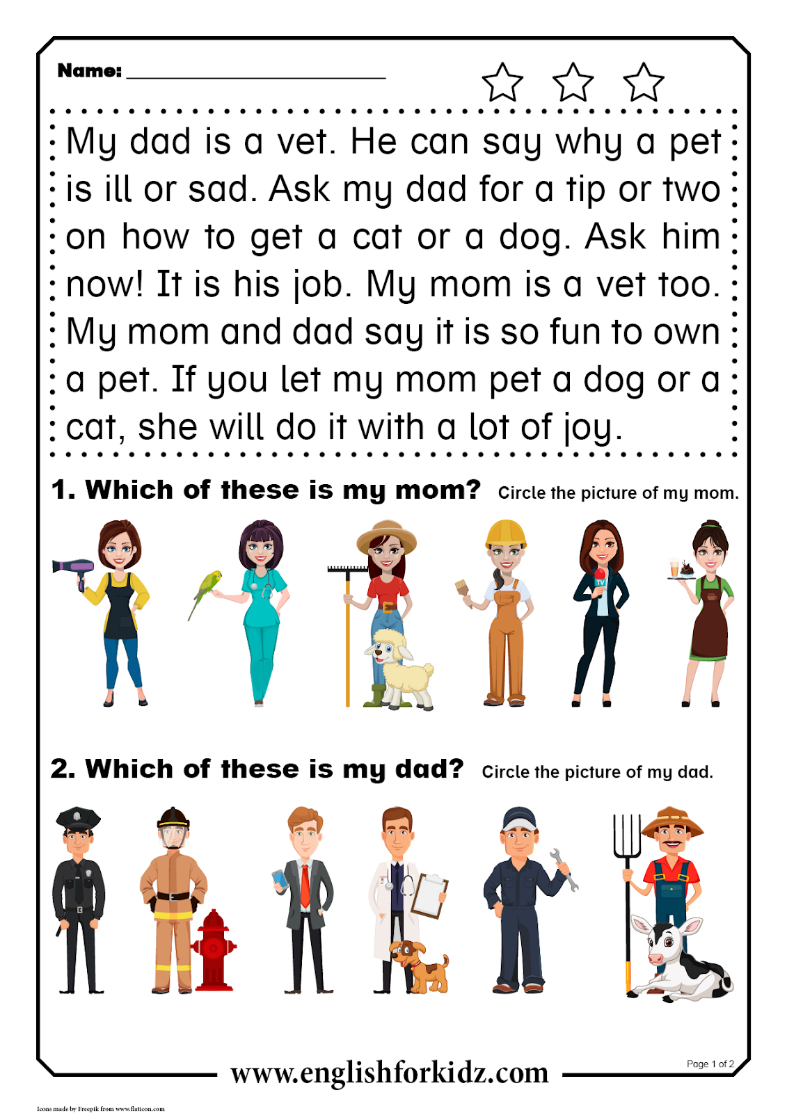 Free Printable Esl Reading Comprehension Worksheets