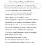 Englishlinx Commas Worksheets