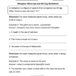 Englishlinx Metaphors Worksheets